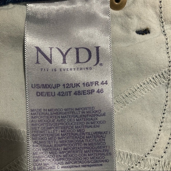 NYDJ Sz  12 NOT YOUR DAUGHTERS JEANS Ami Skinny High Rise Dark Wash Sz NWT - Picture 10 of 10